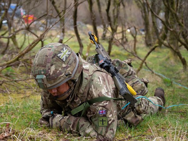 An EOD expert at work