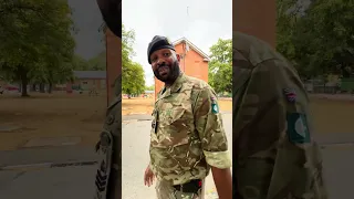 Screenshot from a film about army chefs - this shows the chef in military uniform