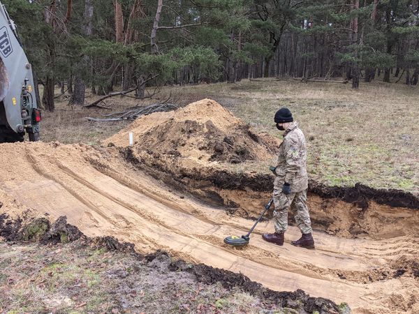 An EOD expert at work
