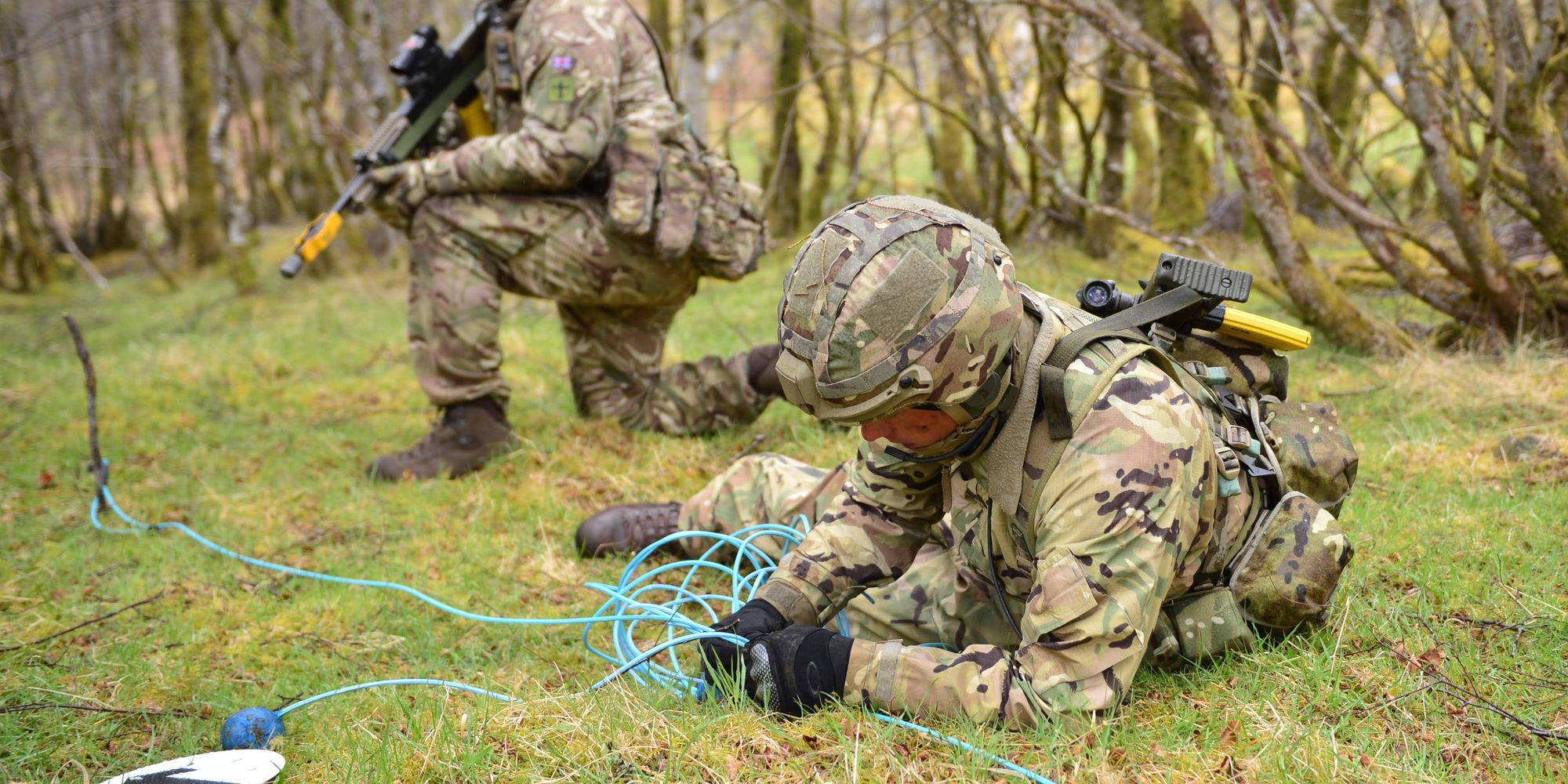 An EOD expert at work