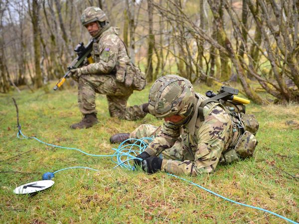 An EOD expert at work