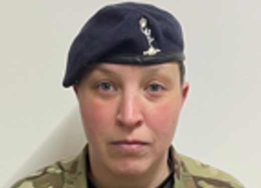 Soldier wearing medals