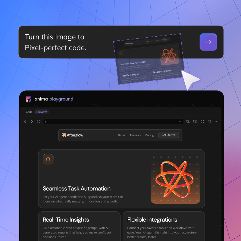 Image to Code, HTML or React