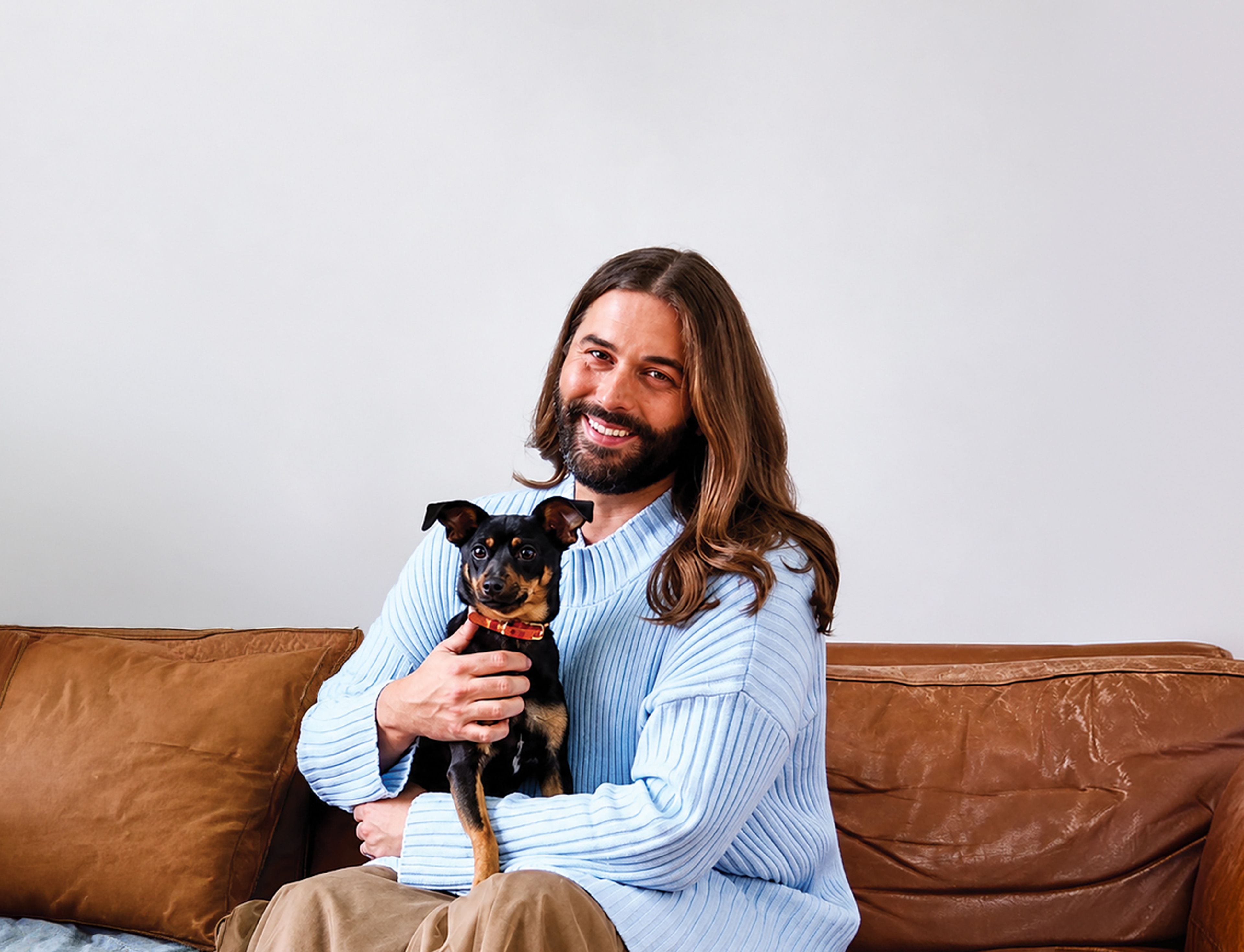 Jonathan Van Ness and his dog
