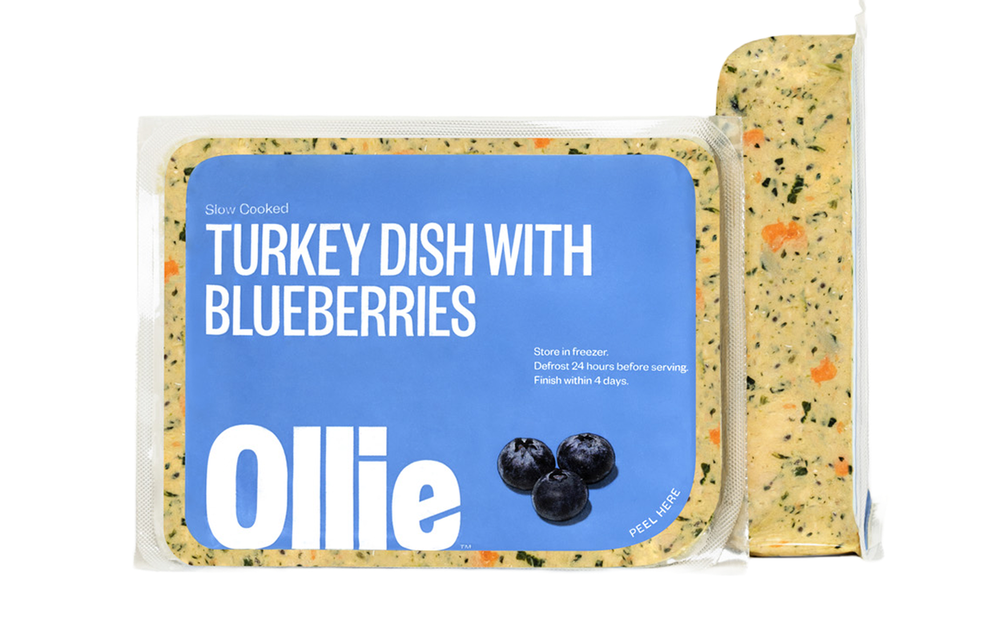 Ollie fresh food package of Turkey recipe