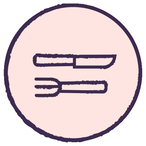 Knife and fork icon