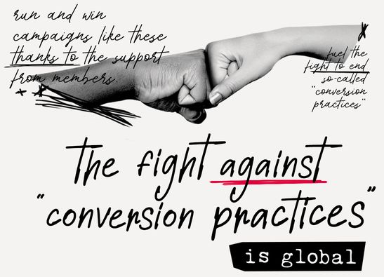 The fight against "conversion practices" is global