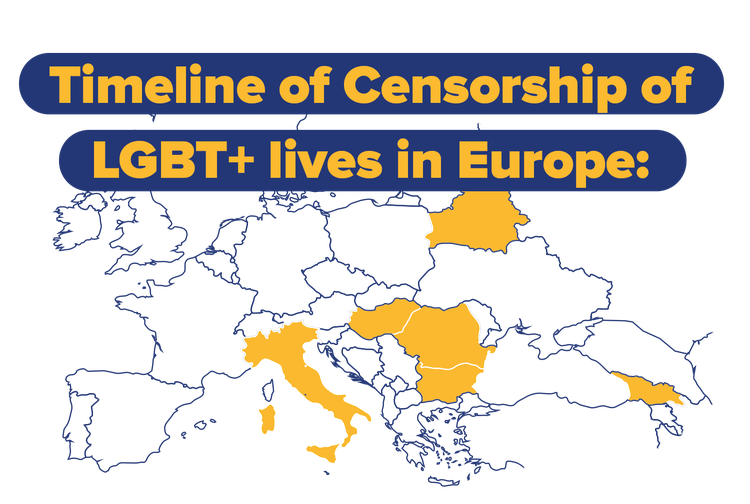 Timeline of Censorship of LGBT+ lives in Europe:
