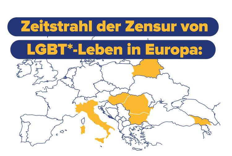 Zeitstrahl der Zensur von LGBT*-Leben in Europa: