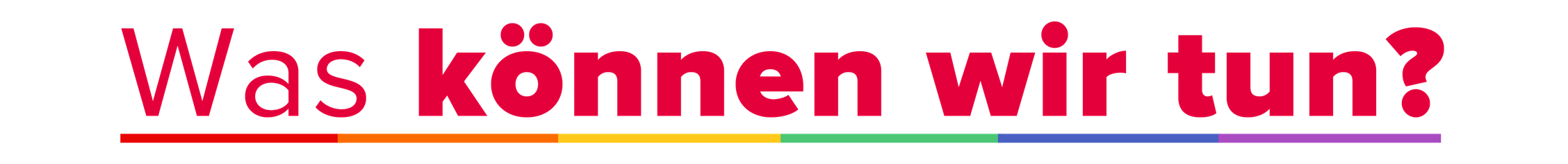 Was können wir tun?