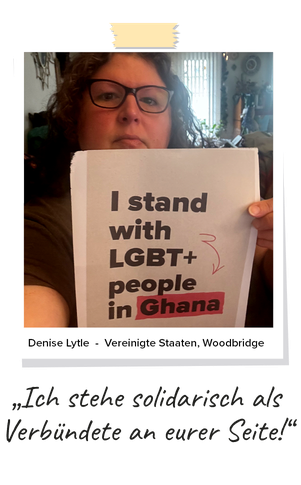„Ich stehe solidarisch als Verbündete an eurer Seite!“