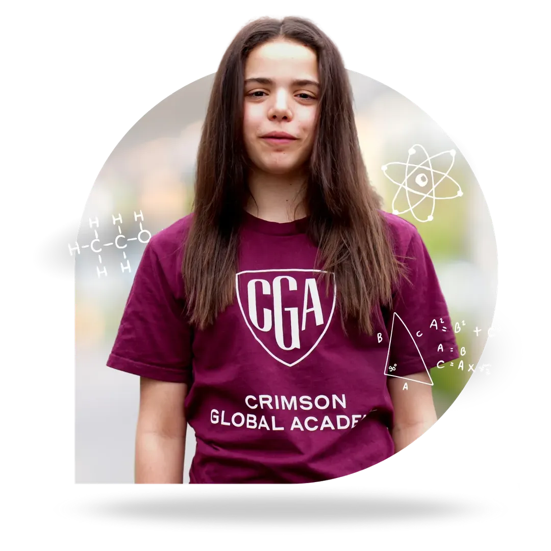 Student waring CGA shirt