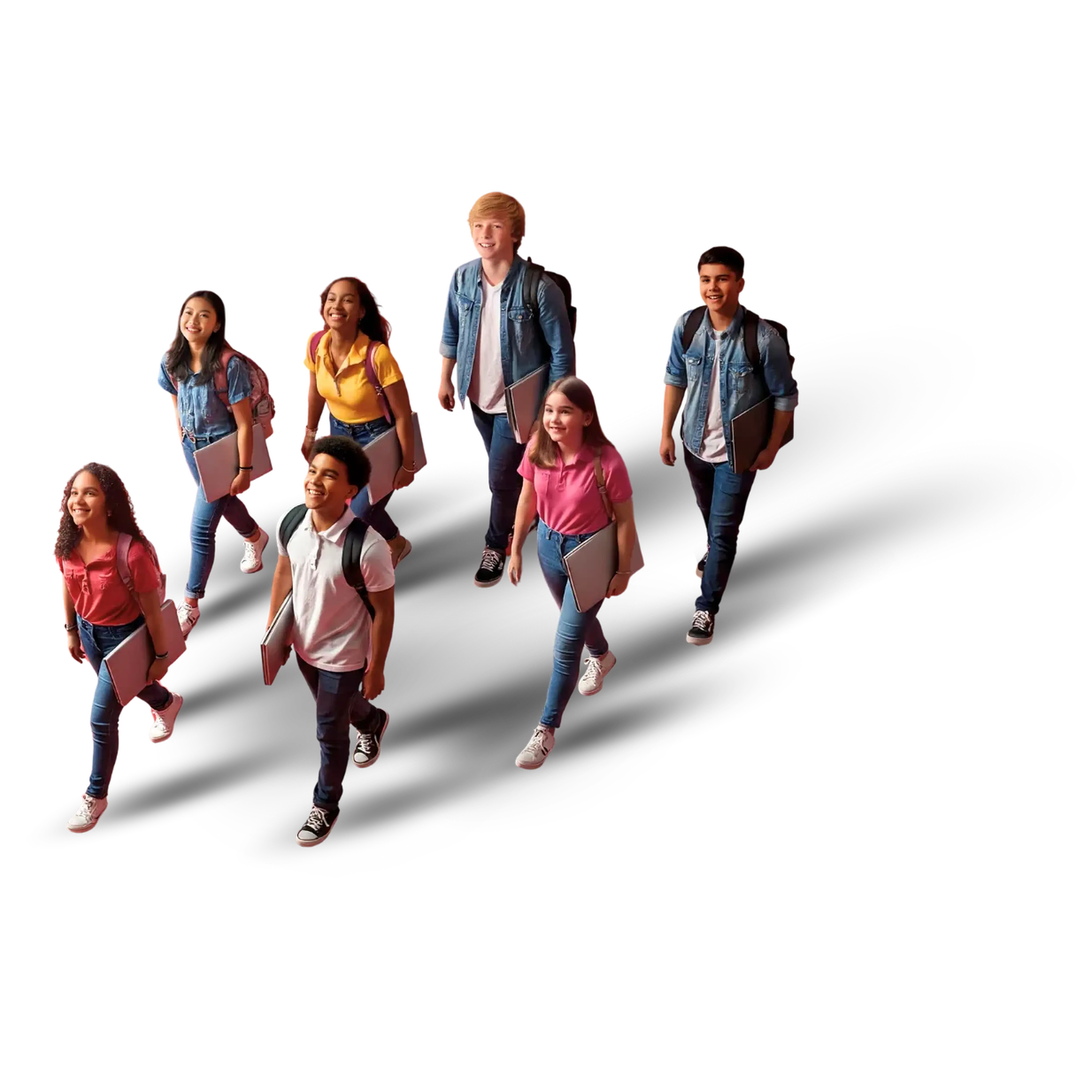 CGA students walking