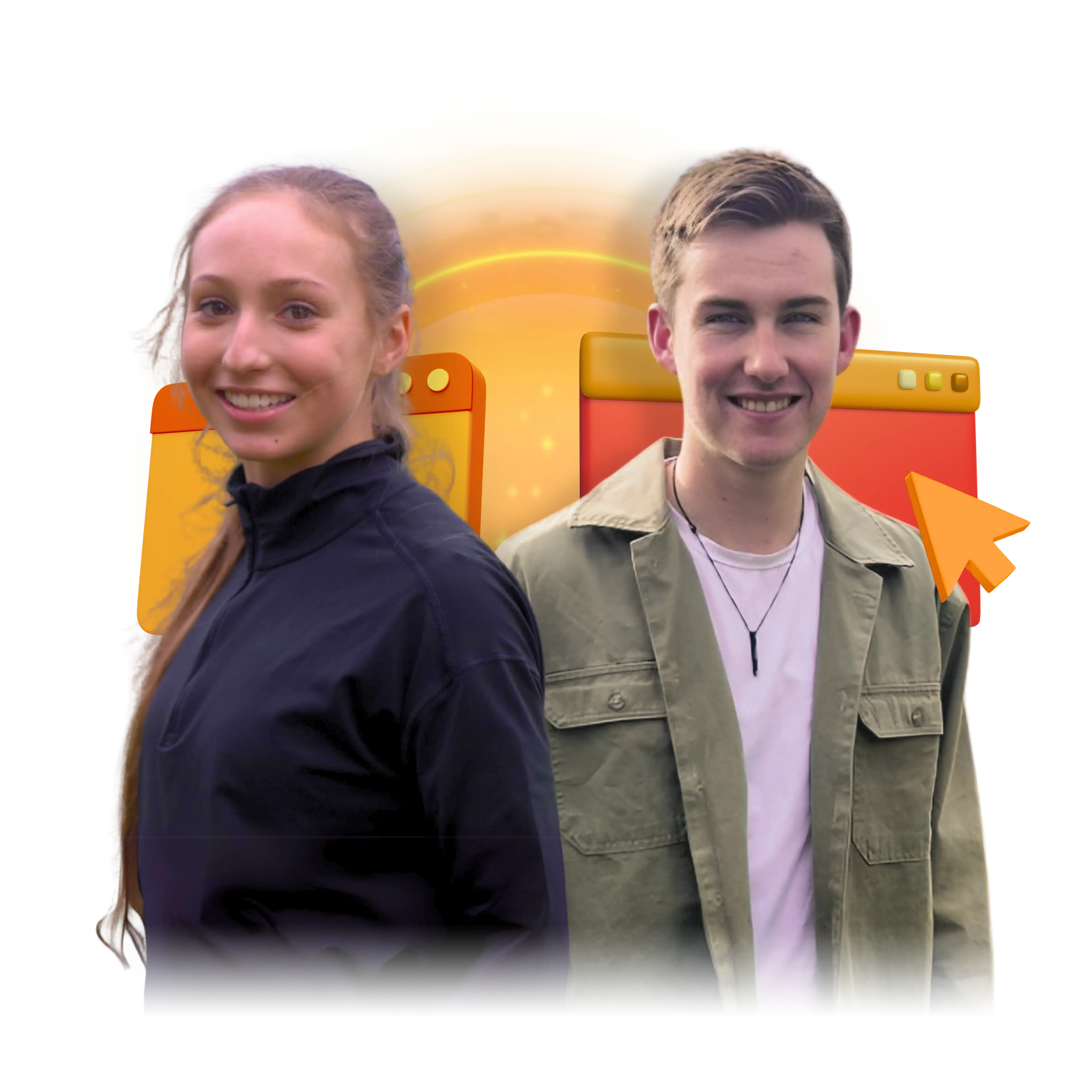CGA Students Paige and Max