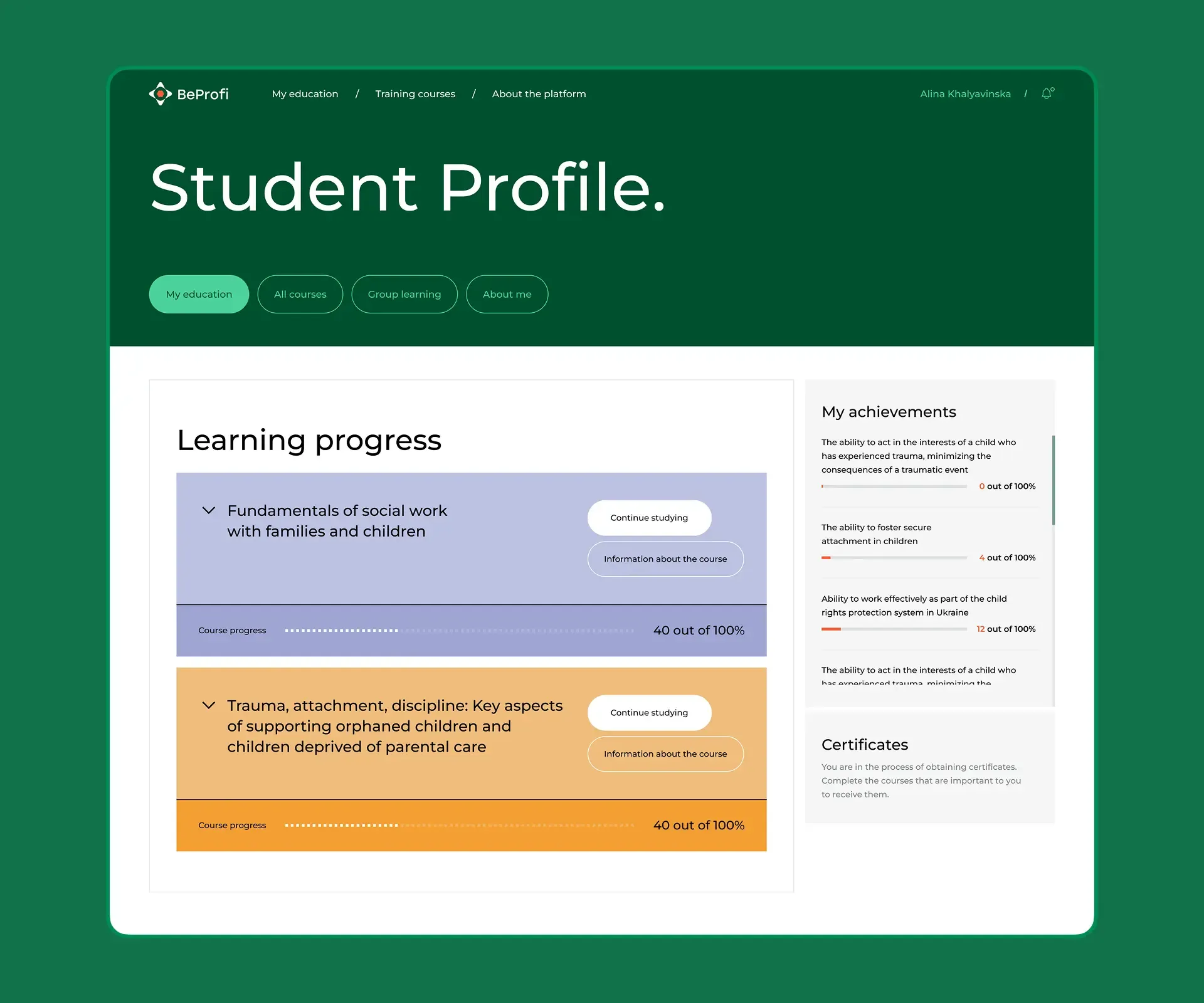 BeProfi LMS