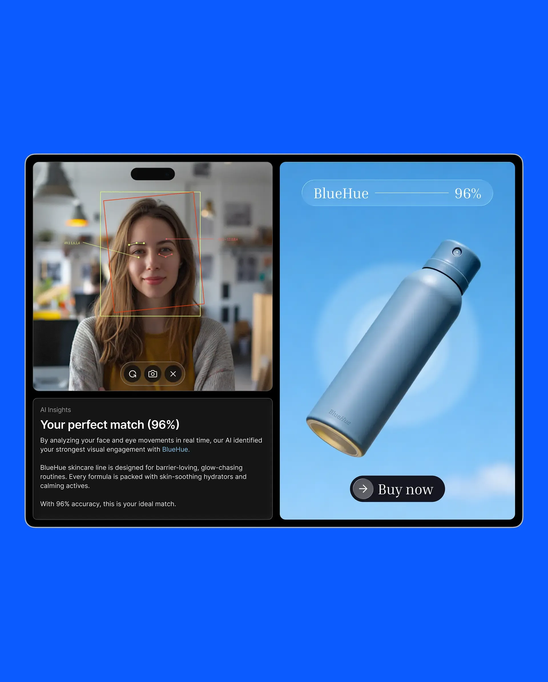 Gaze detection technology for interactive campaigns