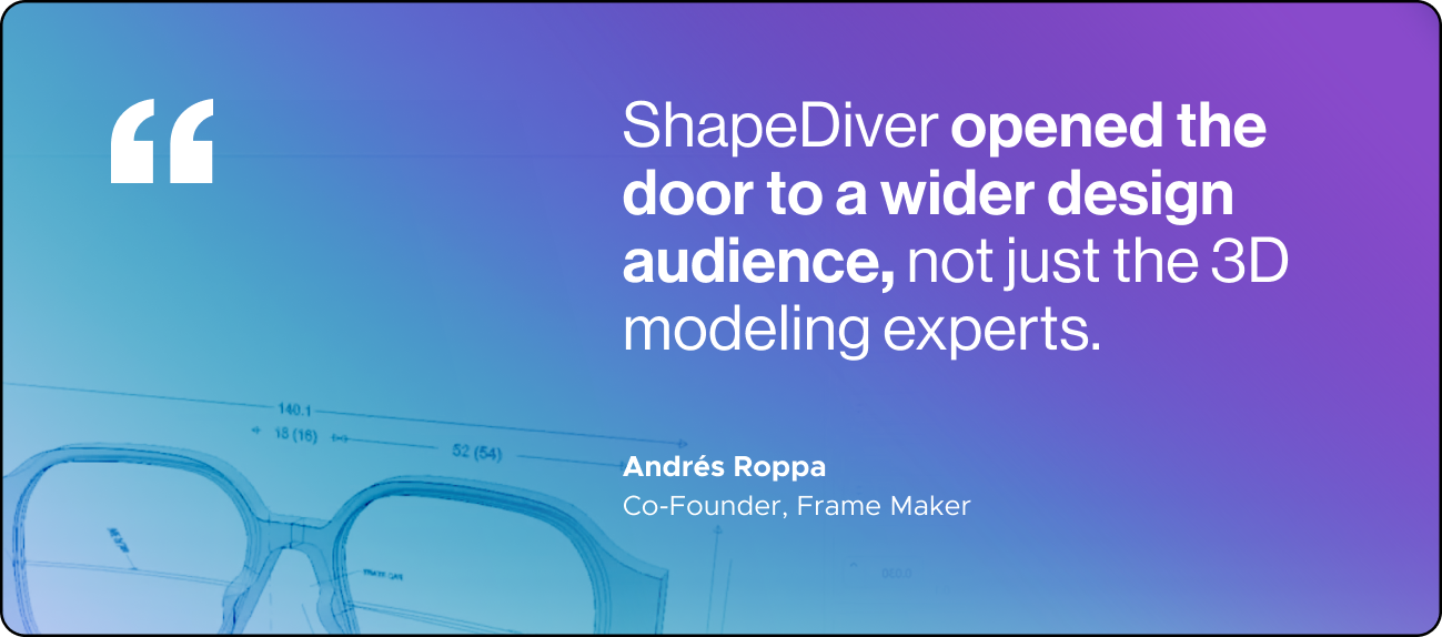 Quote on gradient background with glasses sketch: