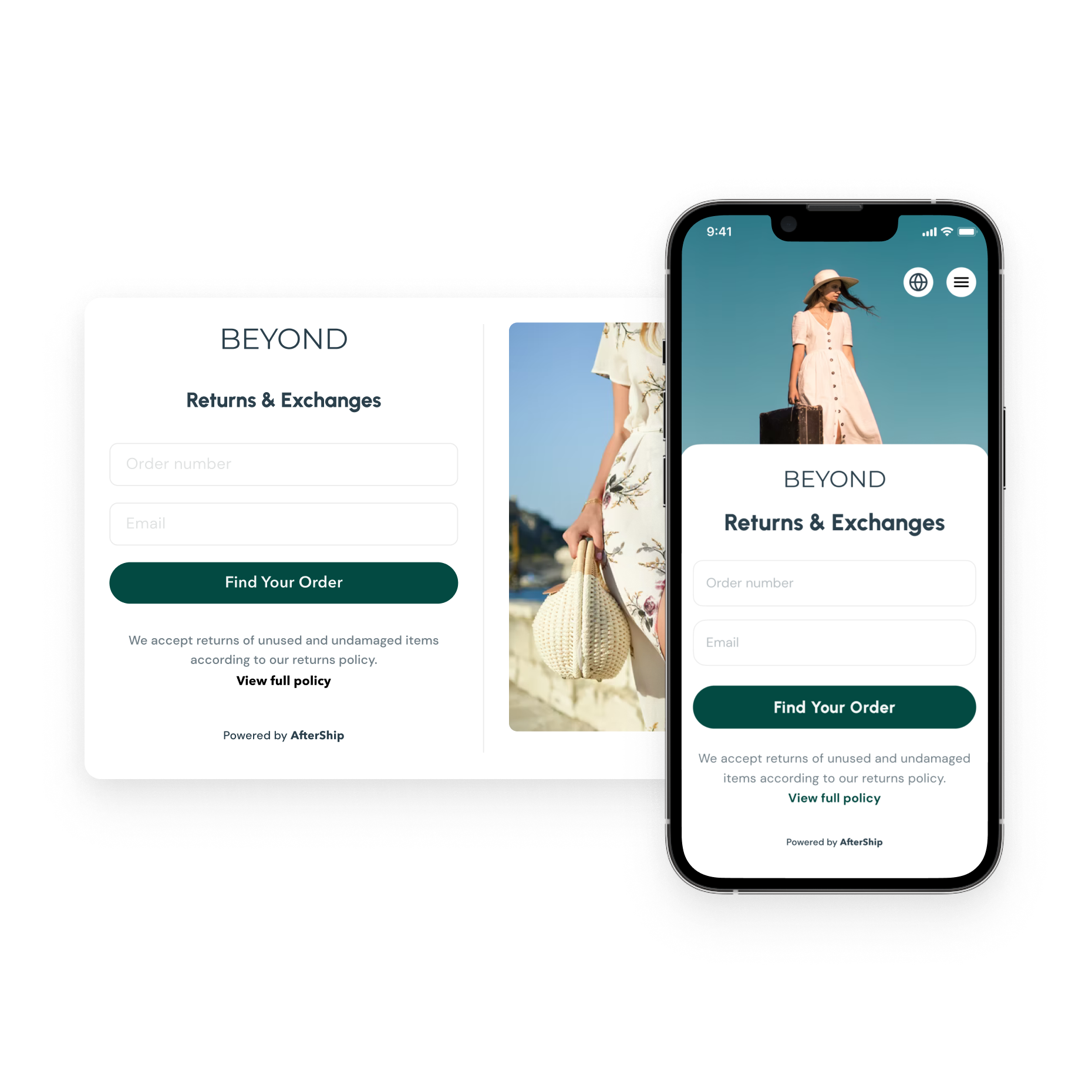 Branded returns page