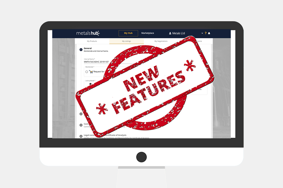 Metalshub New features Reminder function, Indexbased pricing and more