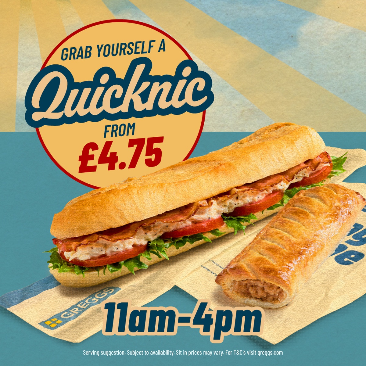 Greggs Quicknic offer