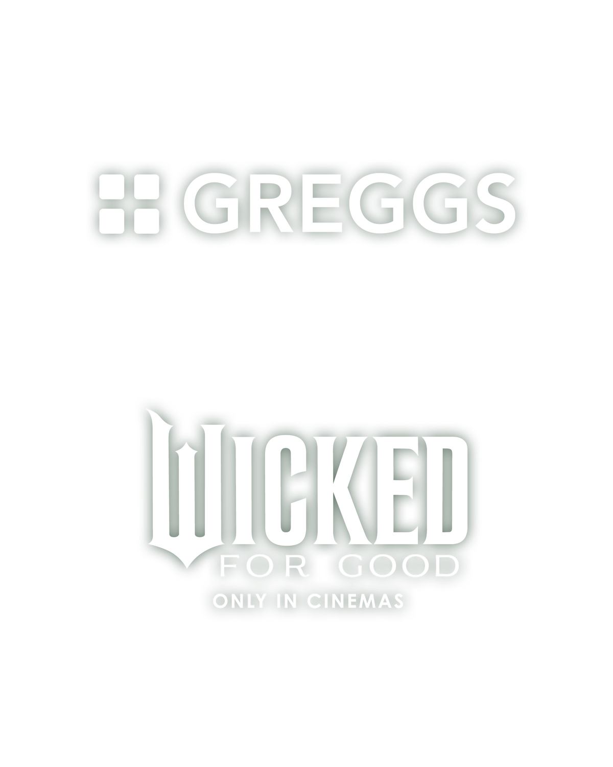 "Greggs x Wicked For Good only in cinemas"