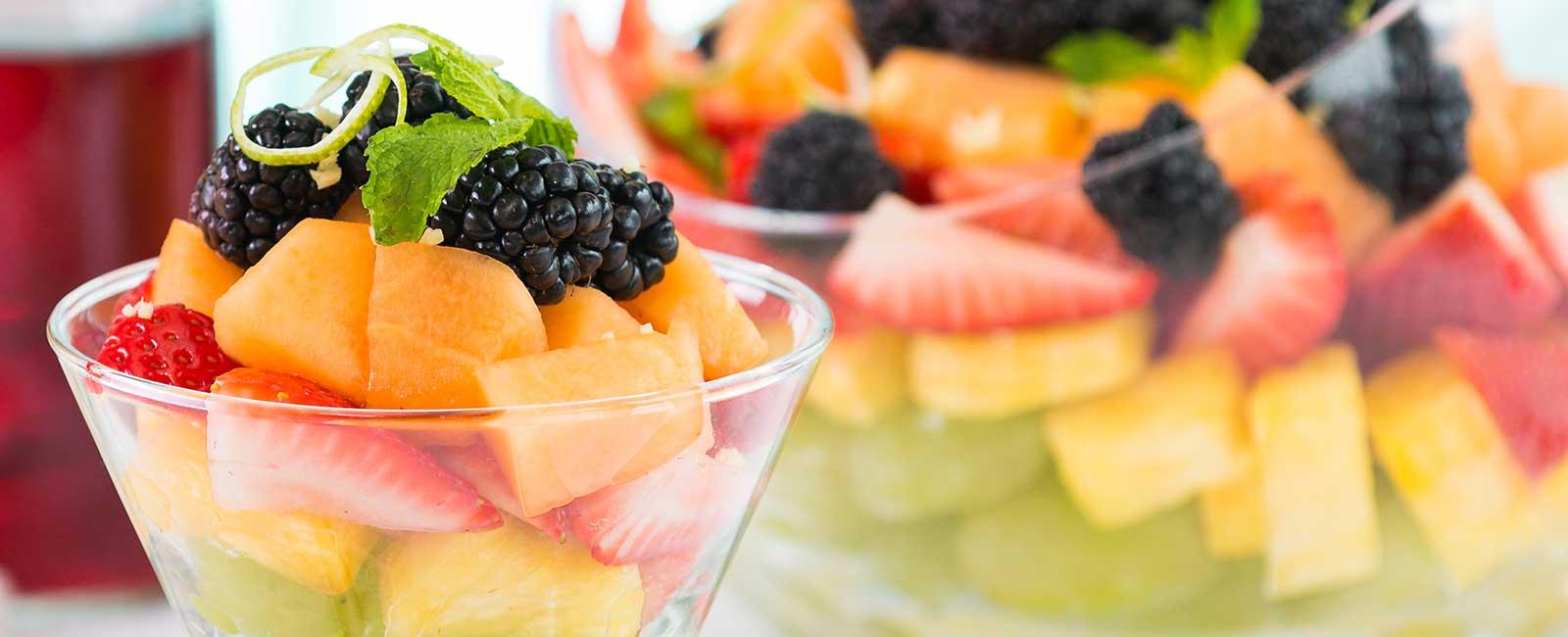 Fruit Salad with Grape and Ginger Lime Syrup Welch's