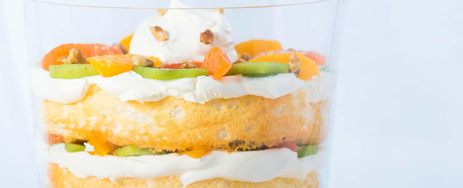 Trifle with White Grape Juice Macerated Berries Welch's