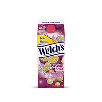 Container of Welch's Passion Fruit Juice