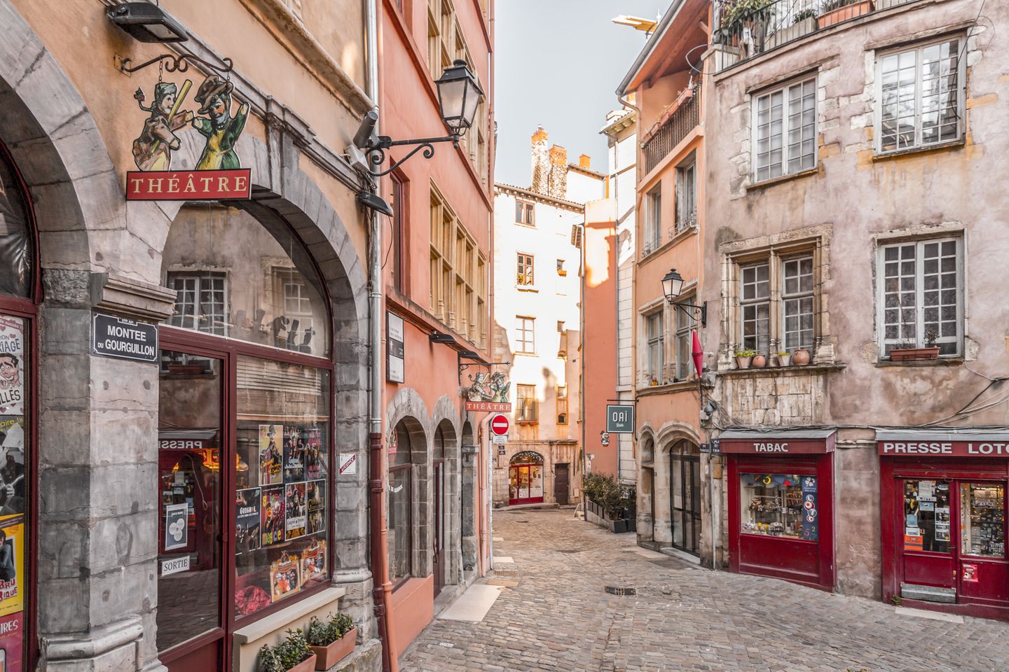 A charming street in Lyon's old town