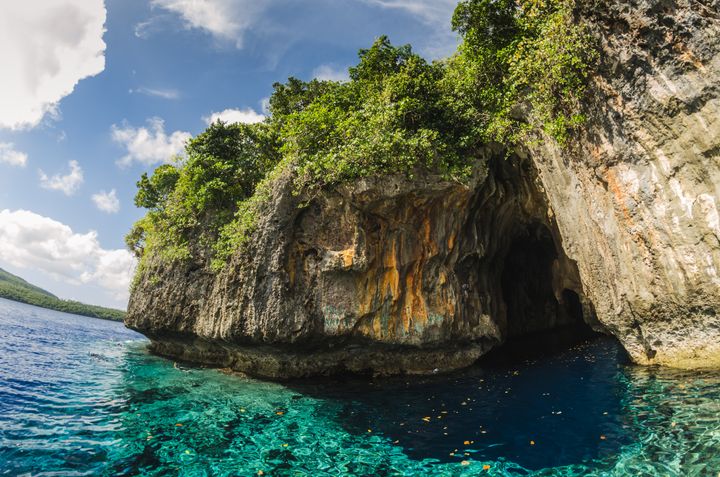 A sea cave in Tonga