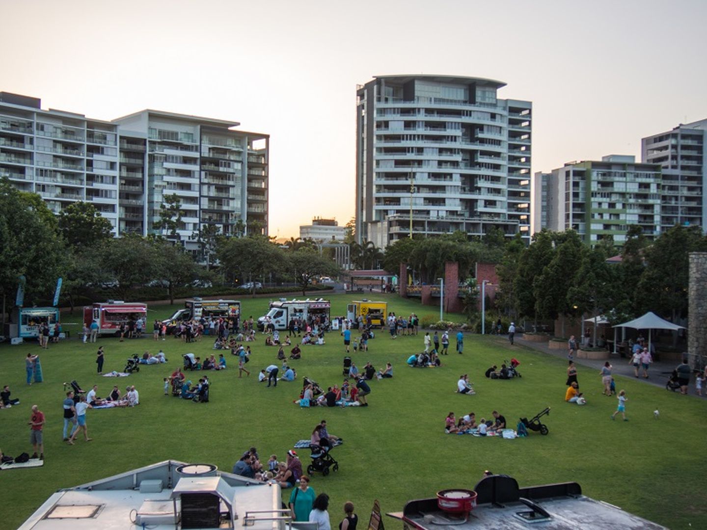 Food trucks at the Enchanted Garden event in Brisbane