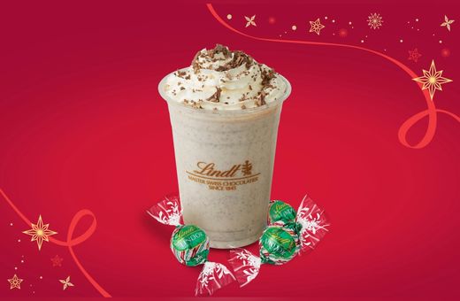 Lindt Lindor Peppermint Cookie Milkshake