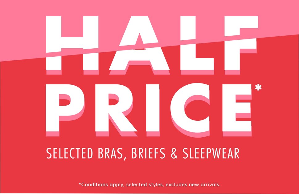 Bendon's Half Price Lingerie Sale