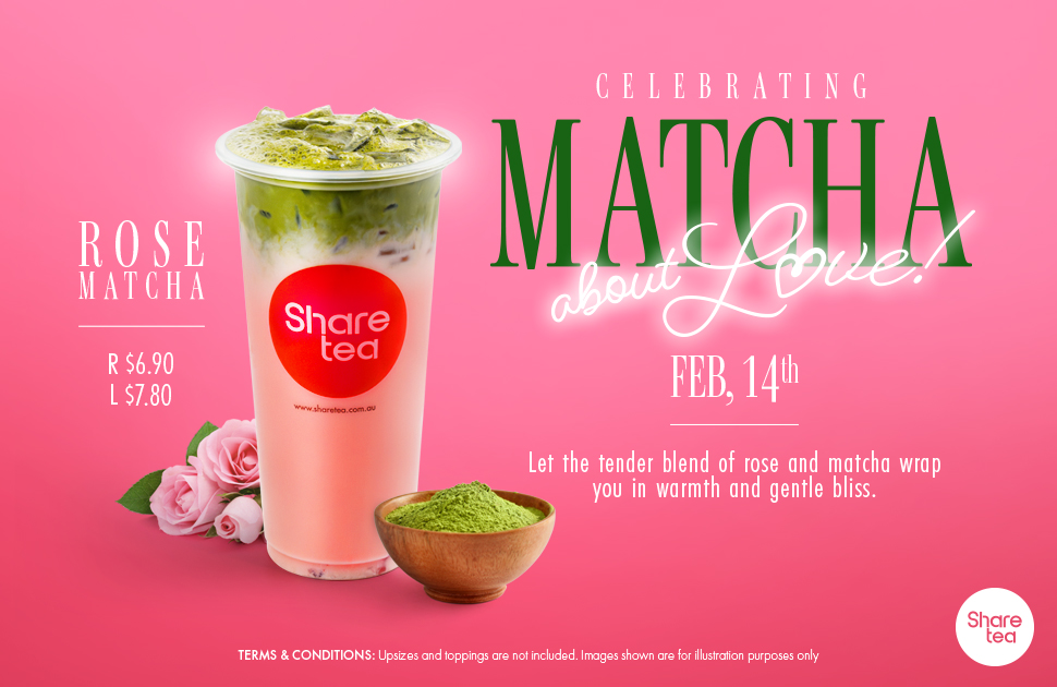 Sharetea limited-time Rose Matcha