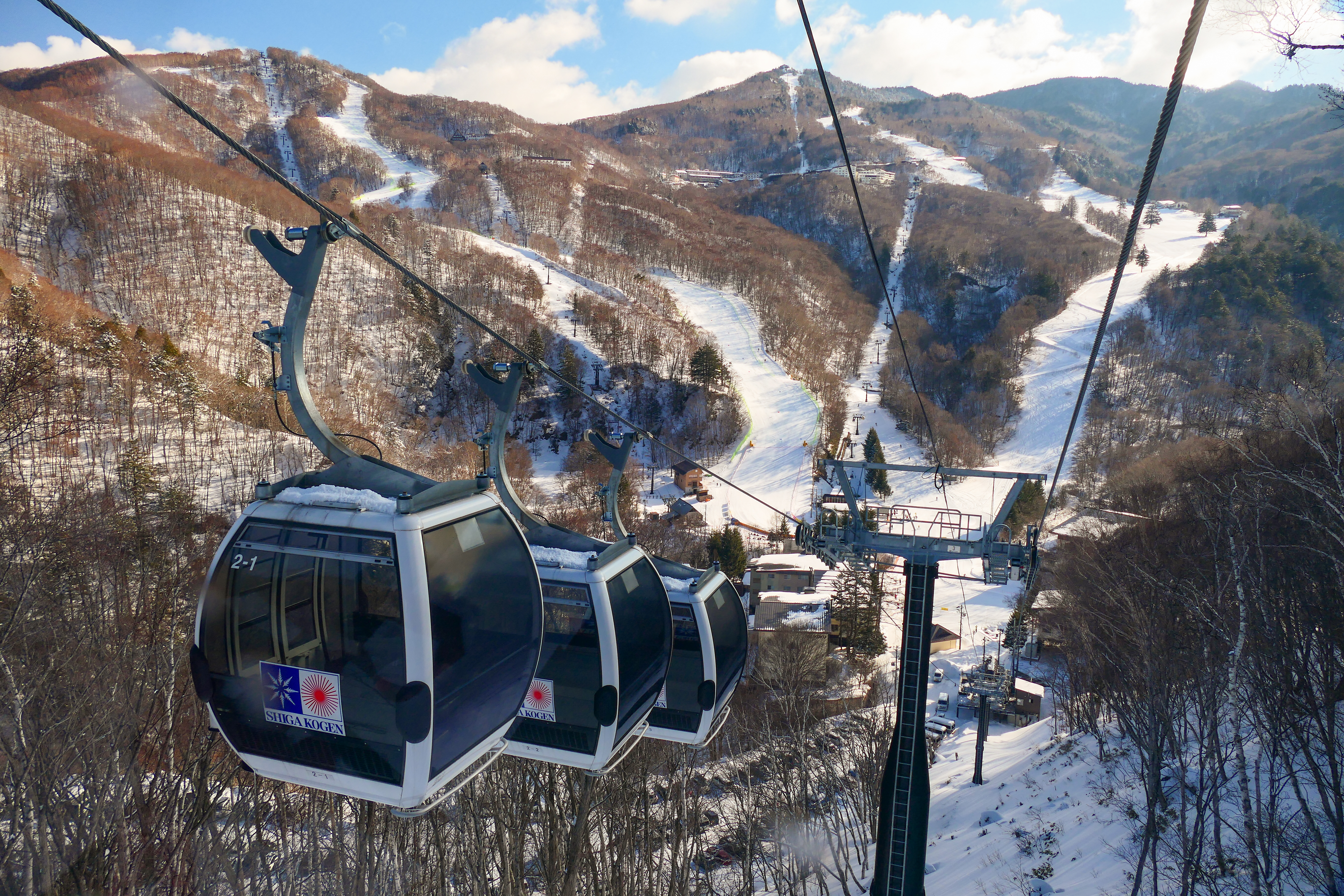 Shiga Kogen ski resort gondola, Nagano Prefecture