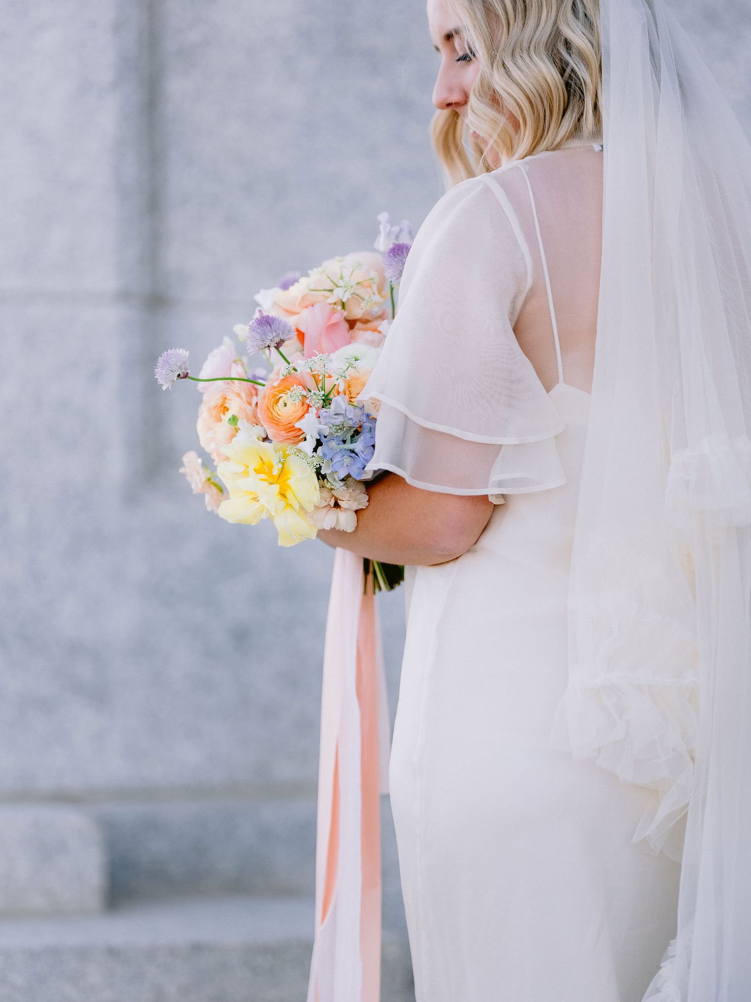 vintage bridal dress details