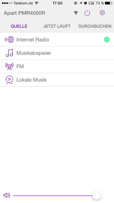 UNDOK-App-Oberfläche