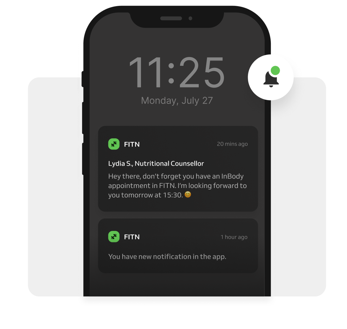 Mobile notifications from branded app