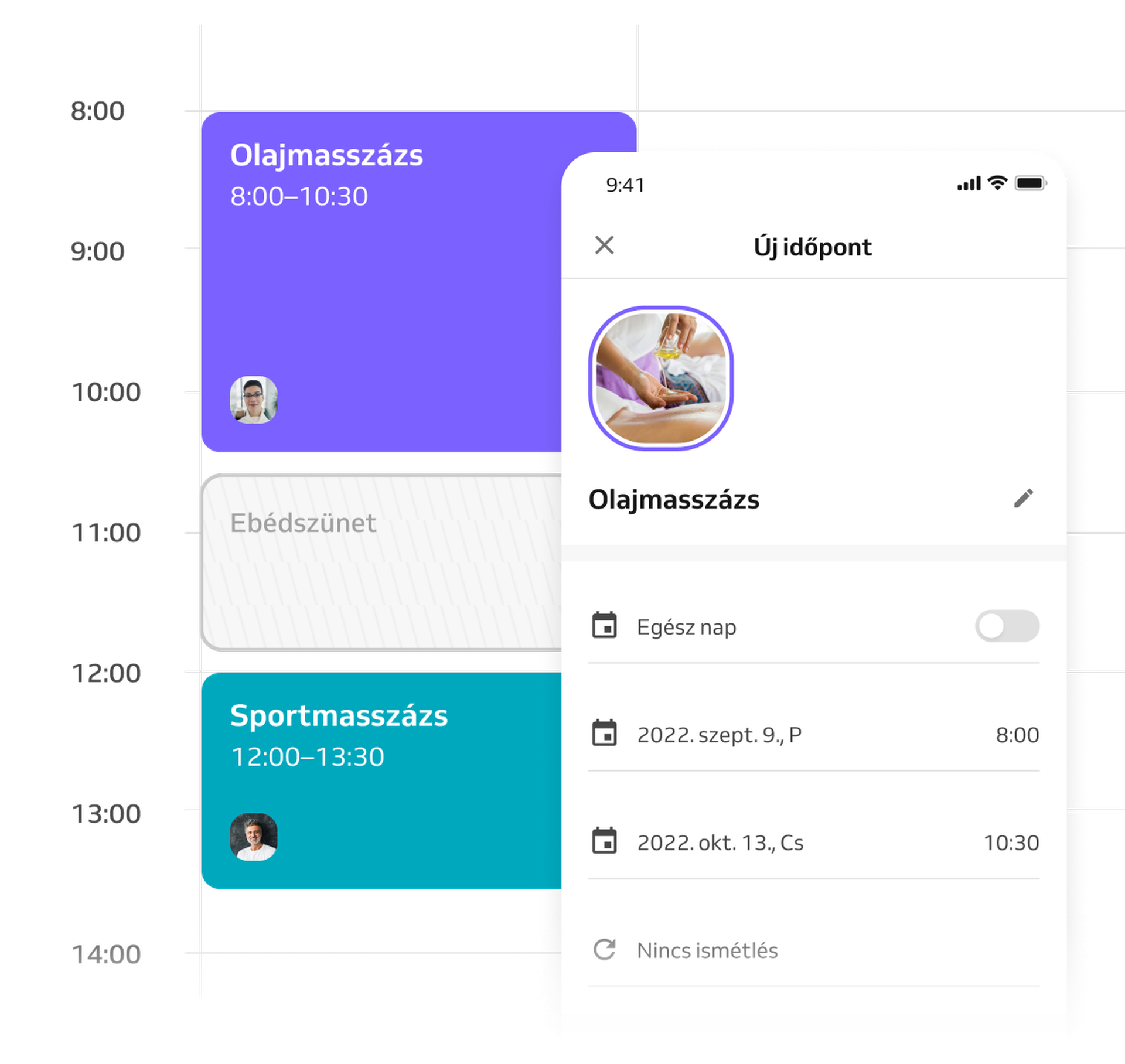 Bookings in scheduling software