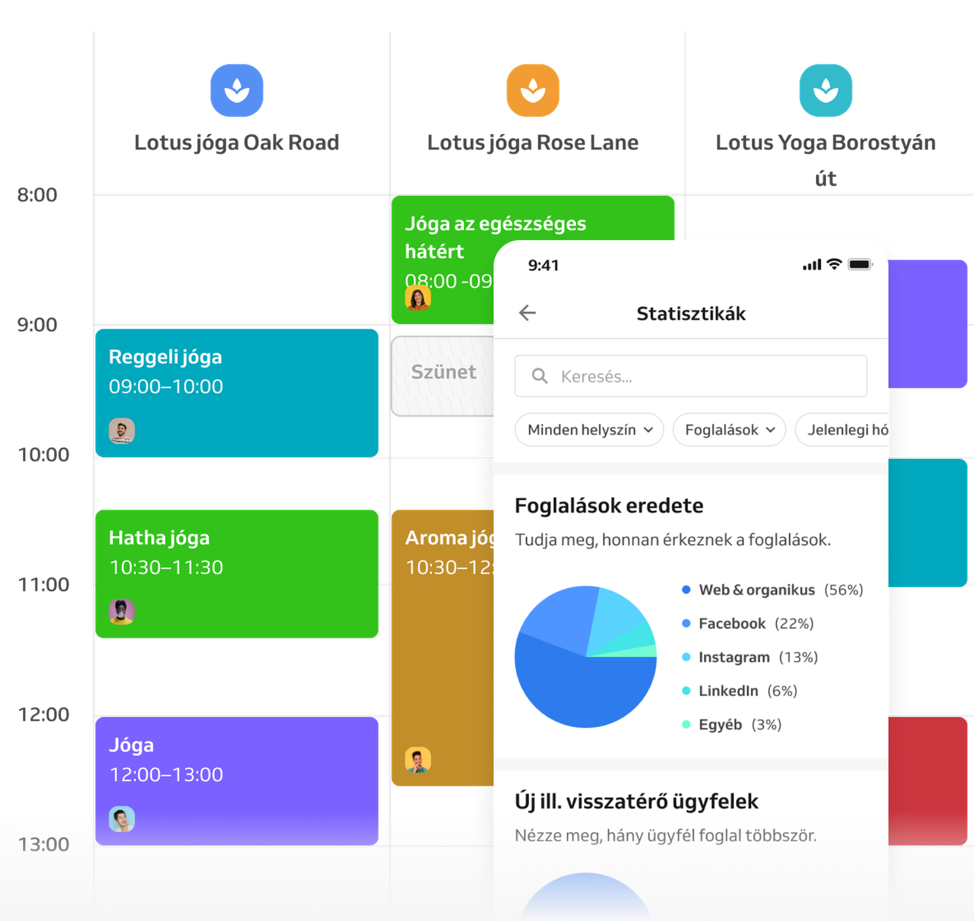 naptár jógaórákkal