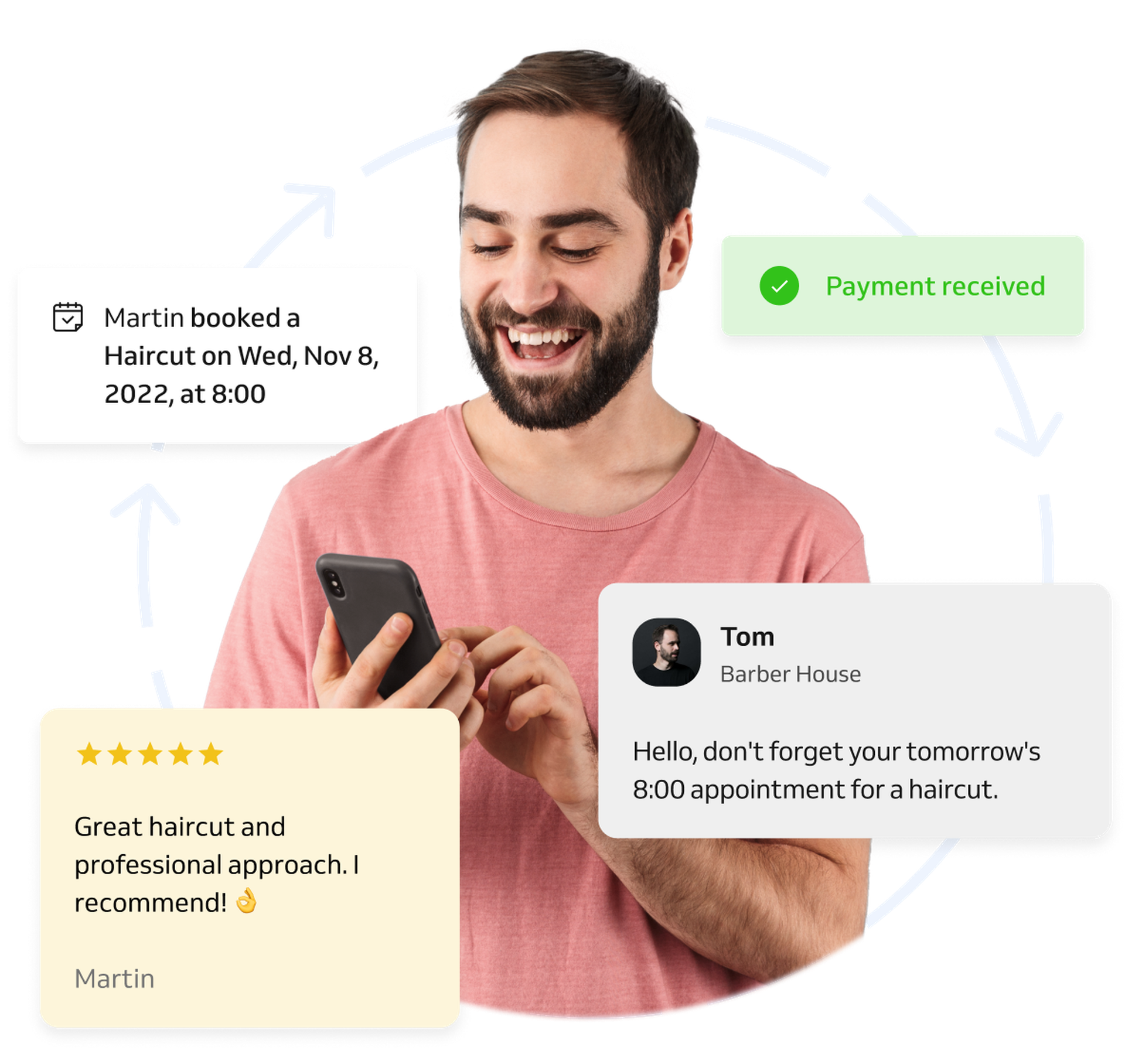 Booking information and reviews