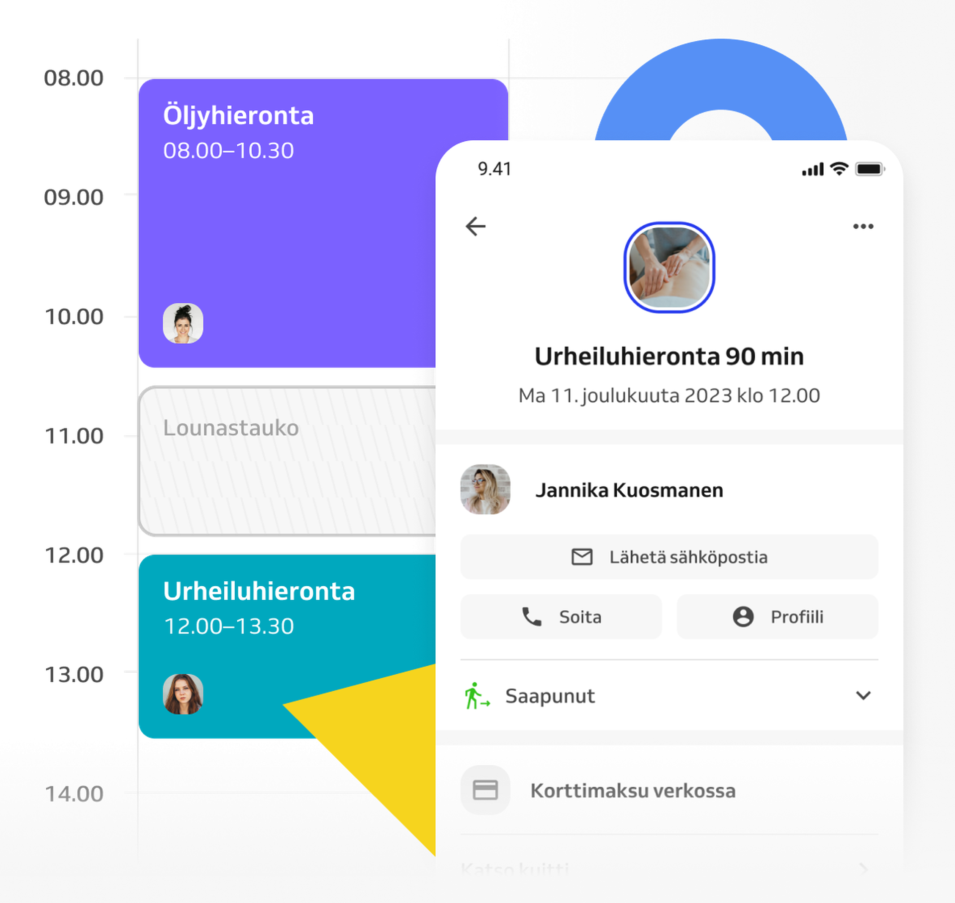 helpompi liiketoiminnan hallinta ja aikataulutus