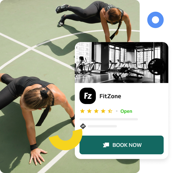 fitness studio booking website