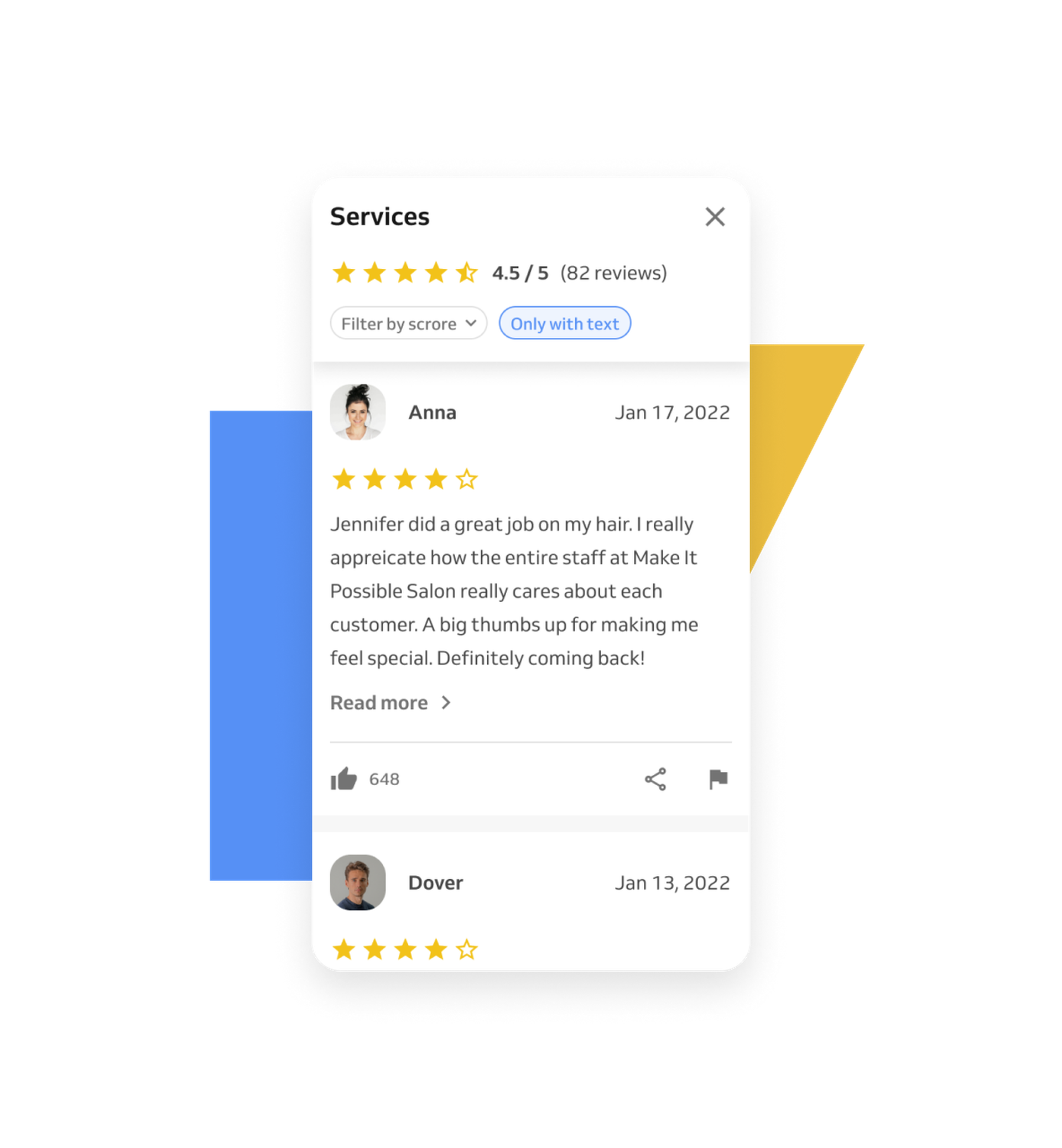 Client review and feedback