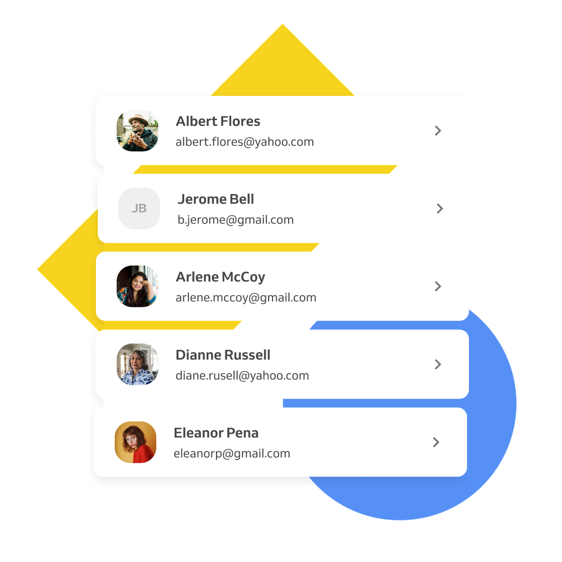Mockup od client database