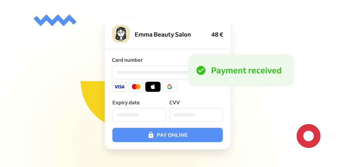 Online payment details
