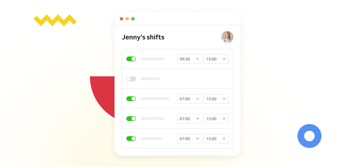 staff schedule