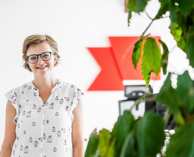 Woman in Reservio office