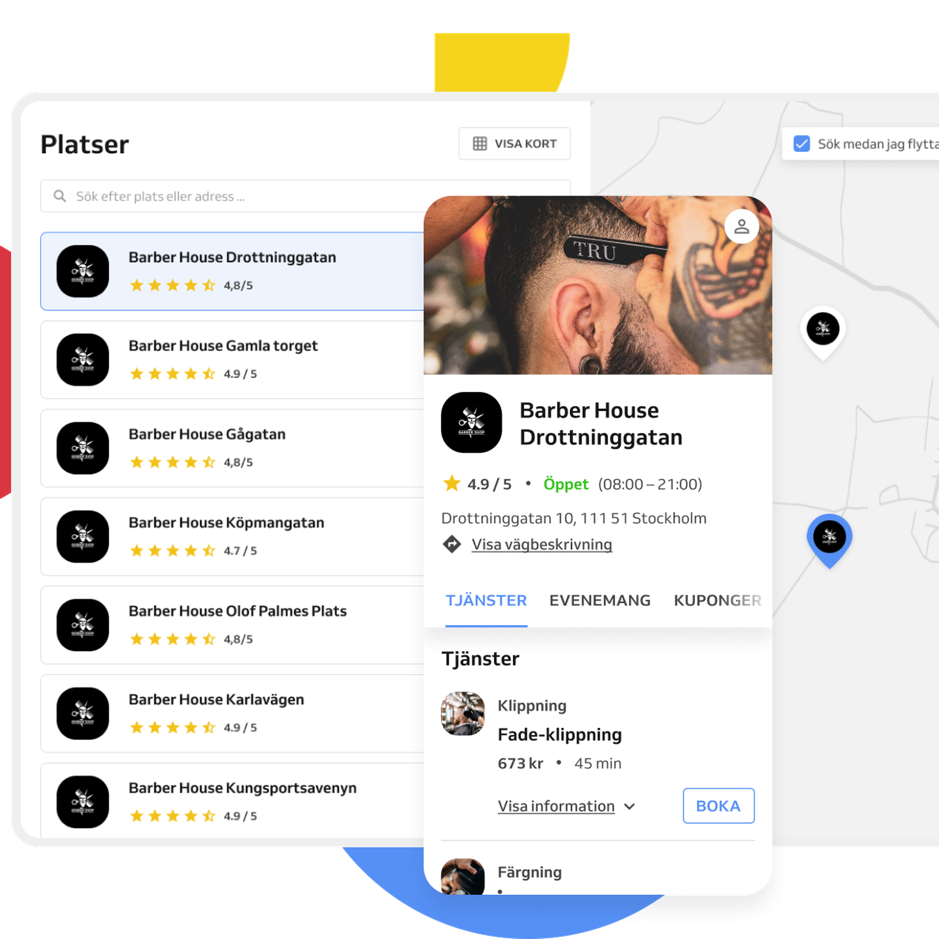 frisörsalonger platser