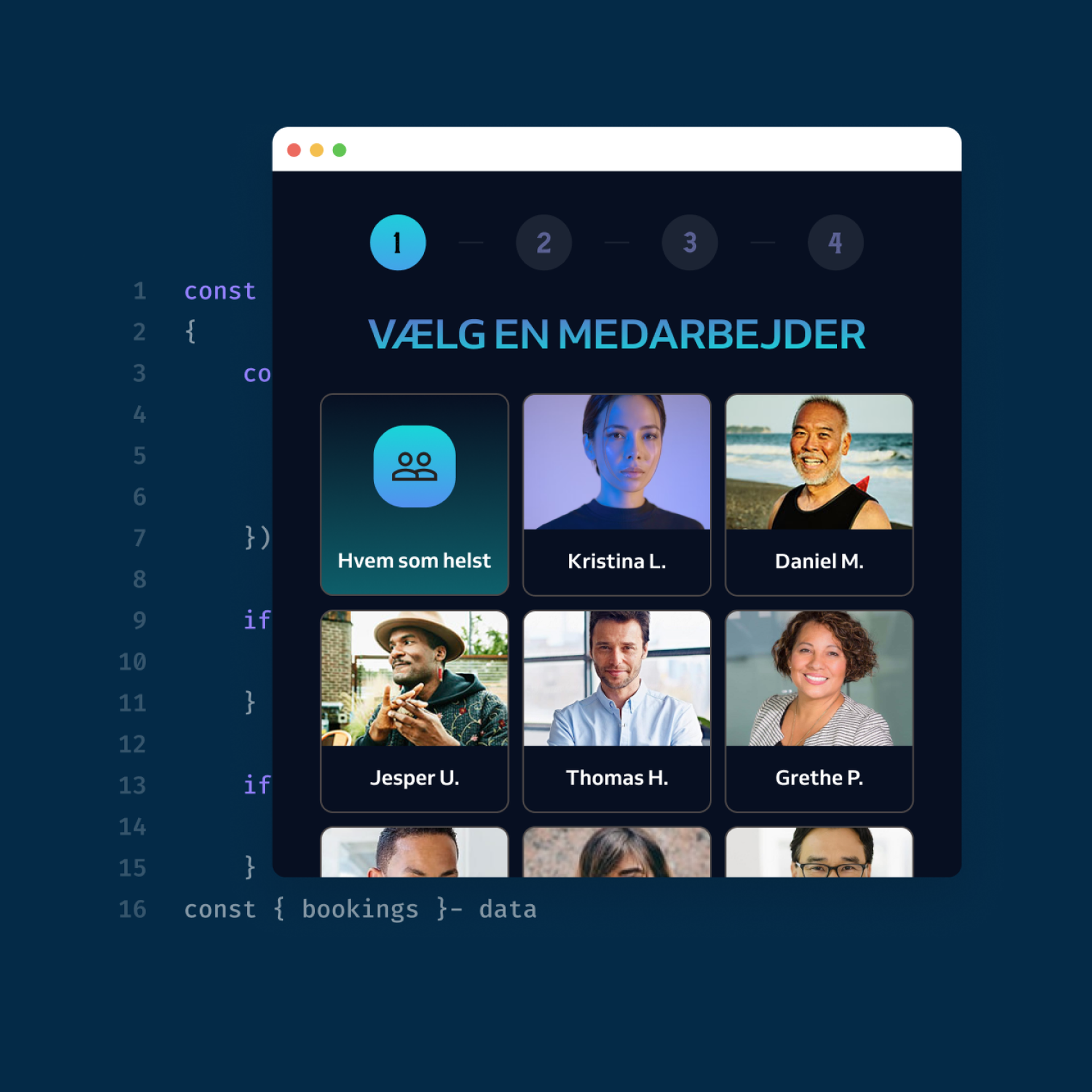 Liste over medarbejdere